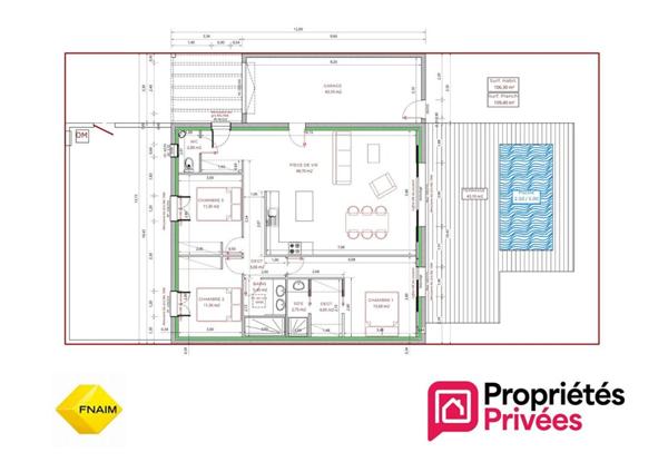 BAGES - Maison  4 pièce(s) 106.30 m2