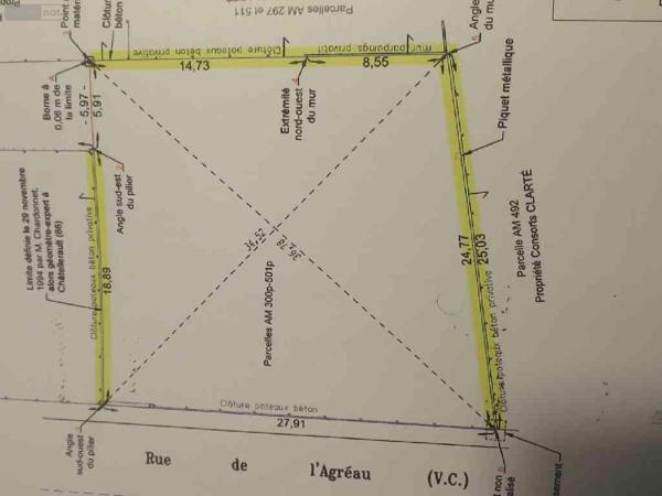 Terrain à Batir à vendre à Pleumartin dans la Vienne (86450), ref : 86024-TB01700   
Centre-bourg