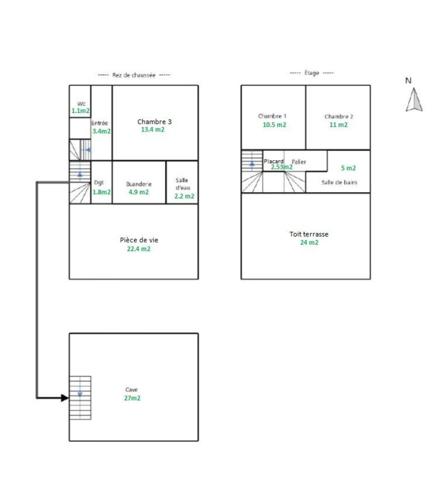 Secteur La Courbe - Maison lumineuse avec jardin plein sud et beau potentiel