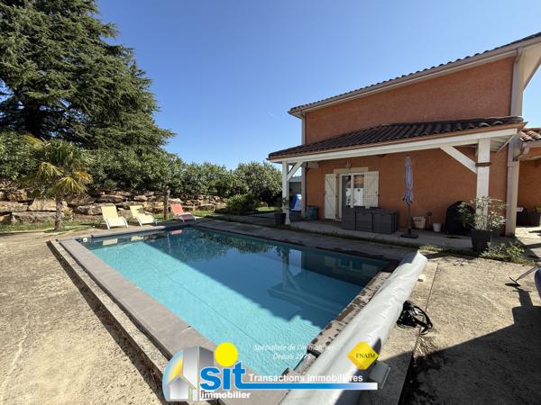Villa100m² habitables avec piscine - CHONAS L'AMBALLAN