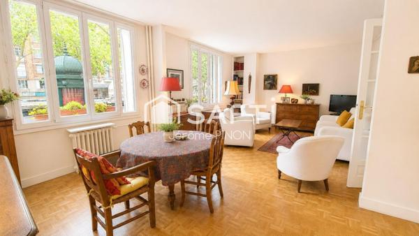 Appartement familial, traversant et lumineux