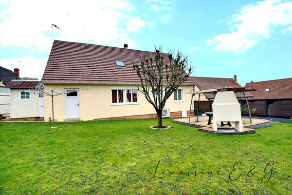 BALAGNY SUR THERAIN - Pavillon 3 chambres et bureau avec garage sur 520m² de terrain