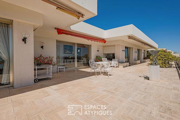 Villa sur le toit en front de mer avec Rooftop privatif et vue mer panoramique à Cannes