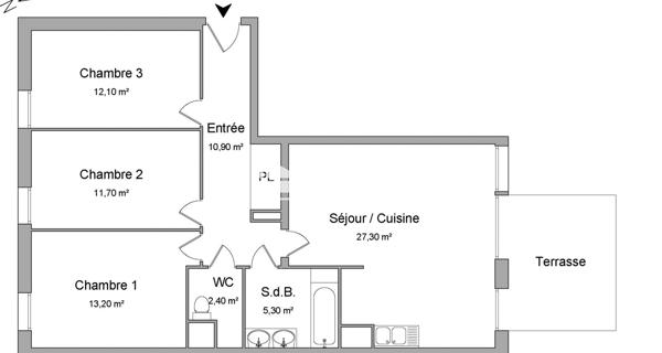 Location Appartement 4 pièces 82.9 m² - Illkirch-graffenstaden 67400