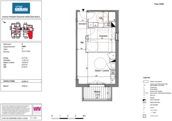 Appartement à vendre 2 pièces 43 m² Saint-Brevin-les-Pins