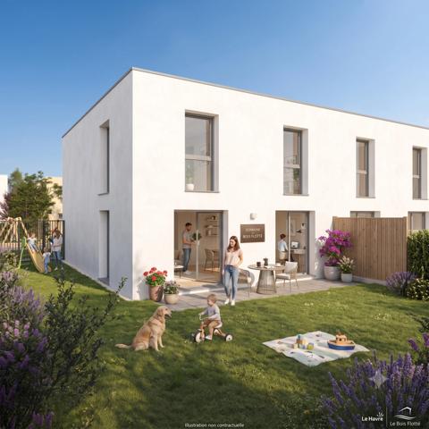 LE HAVRE – Maison T3 de 64,67 m² avec terrasse, garage et cave