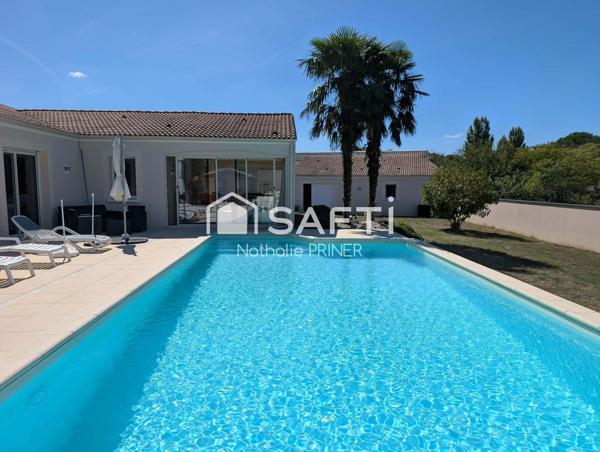 Spacieuse maison de plain-pied avec piscine