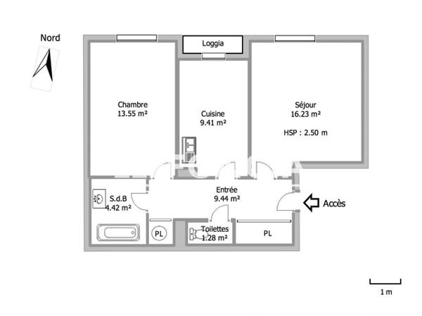Location Appartement 2 pièces 54.33 m² - 7 RUE DE TILLANCOURT Chateau Thierry 02400