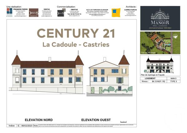 Appartement T2 à vendre  2 pièces - 55,90 m2 NIMES - 30