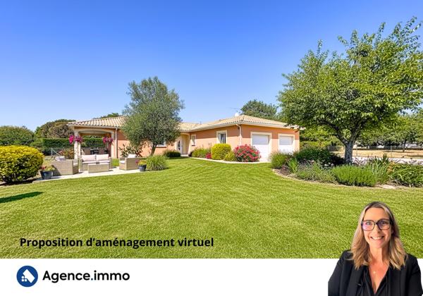 À vendre - Maison plain-pied, 6 pièces située à Saint-Ciers-sur-Gironde (33820)