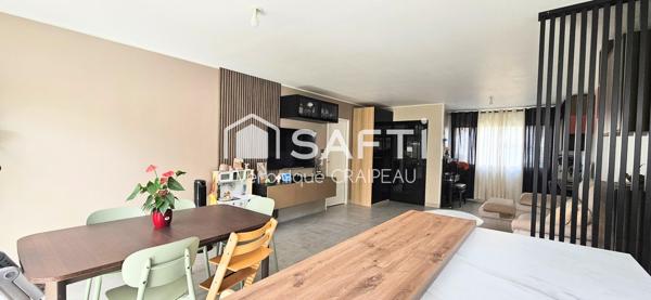 Maison récente de 2022, impeccable , 112 m² , 4 chambres , 2 points d'eau, 2 wc sur terrain clos