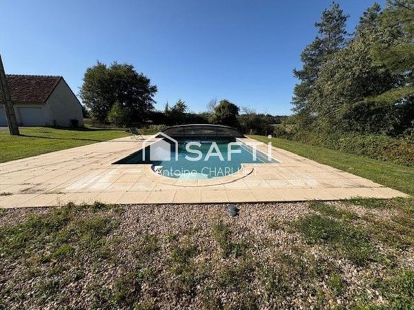 COUP DE CŒUR – PERLE RARE EN CAMPAGNE DE CHÂTILLON-SUR-INDRE ! 255 m² – 4 chambres – Terrain  6635 m²