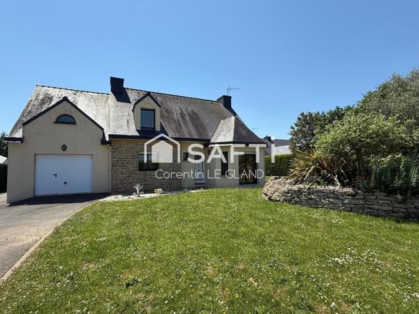 Maison avec sous-sol sur beau terrain arboré