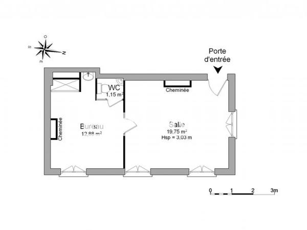 Location Studio 33.78 m² - 54 AVENUE EMILE COSSONNEAU A Noisy Le Grand 93160