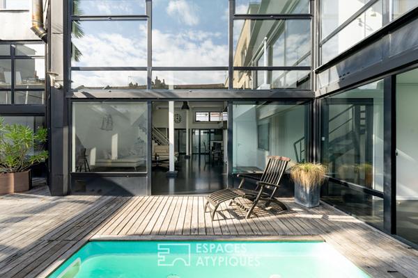 Maison contemporaine dans une ancienne usine