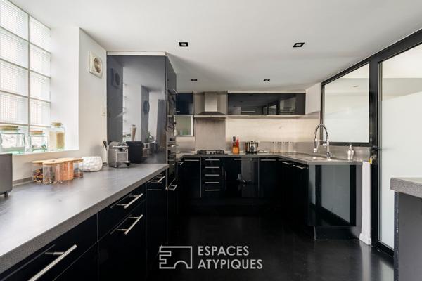 Maison contemporaine dans une ancienne usine