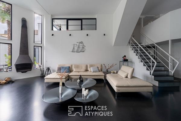 Maison contemporaine dans une ancienne usine