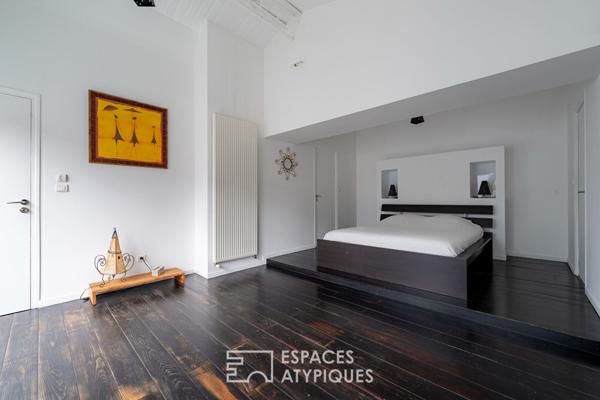 Maison contemporaine dans une ancienne usine