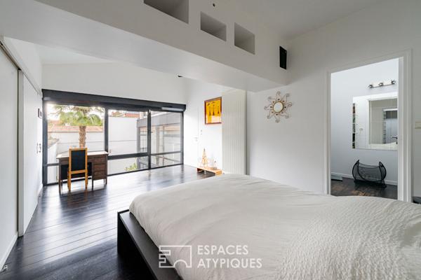 Maison contemporaine dans une ancienne usine