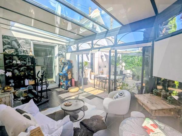 Maison de charme climatisée – 182 m² au sol – 4 chambres + 1 Bureau – Jardin plein sud - 44300 Nantes - Réf 294