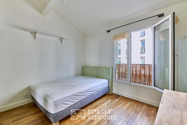 Maison rénovée par architecte avec terrasse proche Halle Pajol