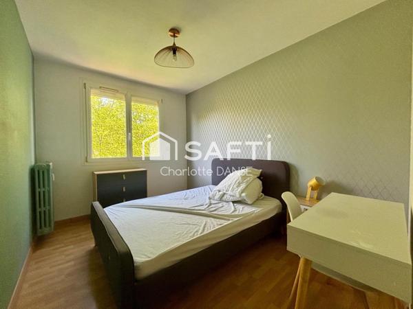 4 chambres – Idéal colocation ou résidence principale – Dernier étage avec balcon