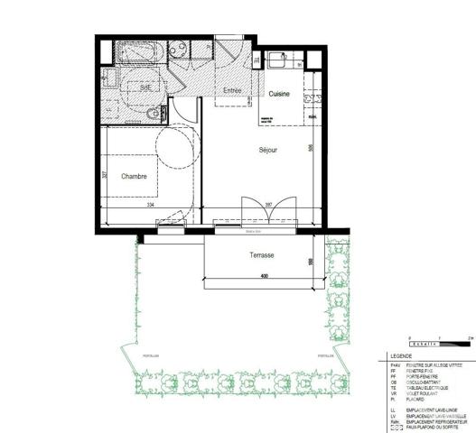 Appartement T2 à vendre  2 pièces - 42,49 m2 ARZON - 56