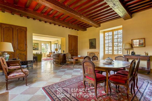 Maison ancienne de charme avec vue sur les monts du lyonnais