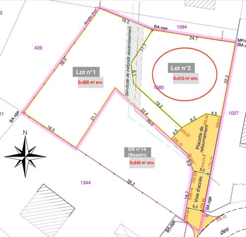 Terrain à vendre de 613,00 m² LES AVENIERES (38)