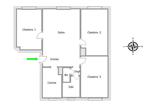 Malakoff - Appartement 4P de 58.63 m2