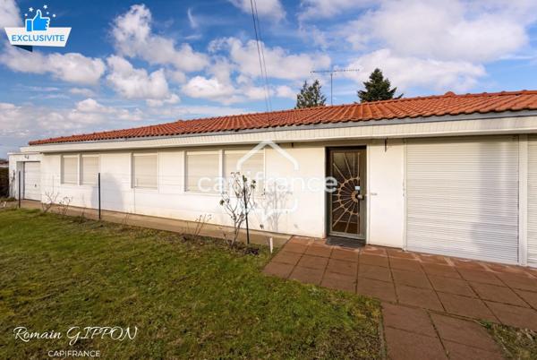 Maison de plain-pied 6 pièces - 117 m² – 3 chambres + bureau – secteur Toulaire à Liverdun