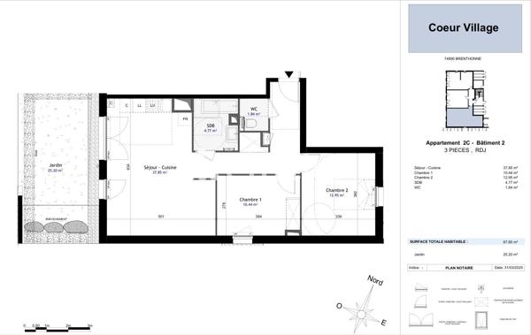 Appartement
         3 pièces
        - 68 m² 335 000 € *