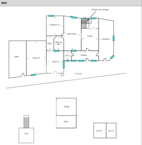 Grande maison T7 166m2 classe D avec dépendances