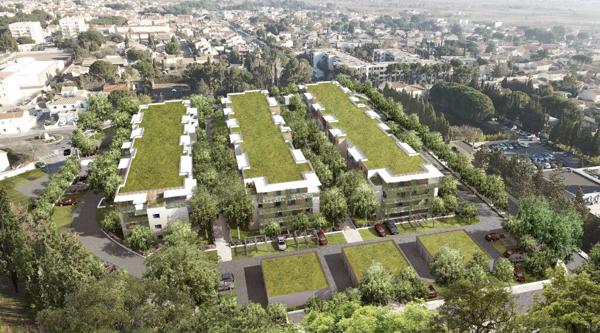 NARBONNE. Studio Neuf avec terrasse et parking.