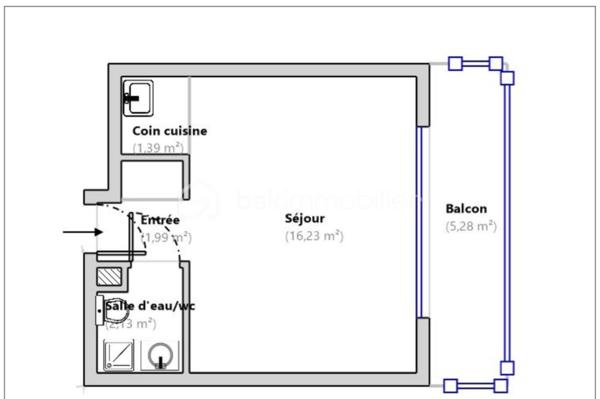 Appartement de 22 m²