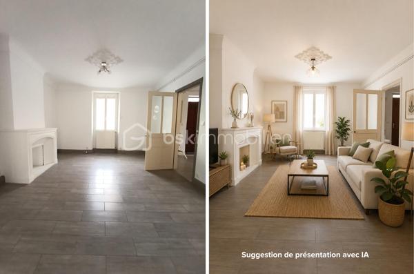 Vous recherchez une demeure de caractère alliant le charme de l'ancien au confort d'aujourd'hui ? Cette magnifique maison de ville bourgeoise, saura vous séduire par ses volumes généreux, sa luminosité et la qualité de ses prestations.

Dès l'entrée, le charme opère. Un superbe escalier en pierre, sublimé par une élégante rampe en fer forgé, donne le ton et confère à cette demeure une atmosphère raffinée et intemporelle.

Le rez-de-chaussée accueille un vaste double séjour baigné de lumière, offrant un espace de vie convivial et chaleureux, idéal pour recevoir famille et amis.

La grande cuisine entièrement aménagée et équipée s'ouvre sur un agréable patio intérieur, véritable cocon de tranquillité à l'abri des regards. Un espace privilégié pour partager des repas en extérieur ou profiter d'un moment de détente en toute saison.

À l'étage, le palier dessert quatre belles chambres aux volumes confortables, dont une superbe suite parentale de plus de 25 m² avec un espace dressing indépendant à aménager selon vos envies.

La salle de bains, d'une superficie exceptionnelle de 15 m², offre un véritable espace bien-être avec baignoire balnéo, douche, double vasque et WC.

Une salle d'eau avec WC, séduira les familles comme les personnes souhaitant accueillir leurs proches dans les meilleures conditions.

Au dernier niveau, un grenier de plus de 80 m², bénéficiant d'une belle hauteur sous plafond et d'ouvertures existantes, offre un potentiel remarquable. Vous pourrez y créer une suite parentale supplémentaire, une salle de jeux, un espace cinéma, un bureau, un atelier ou encore un appartement indépendant.

Les atouts qui font toute la différence :

✔ Garage de 23 m²
✔ Patio intimiste et ensoleillé
✔ Buanderie
✔ Nombreux espaces de rangement
✔ Maison en très bon état
✔ Cachet de l'ancien préservé

Un emplacement pratique au quotidien

Située à proximité immédiate de toutes les commodités :

Commerces alimentaires : 100 m
Pharmacie : 300 m
Boulangerie : 400 m
École maternelle : 500 m
École primaire : 600 m
Collège : 1 km

> Une localisation idéale pour une vie de famille sereine, avec tous les services accessibles à pied.

> Une maison qui invite à se projeter

> Une propriété rare sur le marché, idéale pour les amoureux des belles maisons, à la recherche d'un bien de caractère offrant de beaux volumes, des prestations de qualité et un fort potentiel d'évolution.

Une visite s'impose pour découvrir tout son charme.