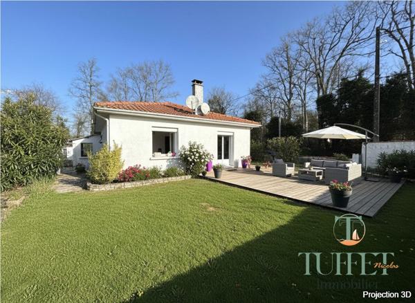 Maison plain-pied avec garage - 1 km du centre- Annexe de 28 m2 Potentiel Locatif