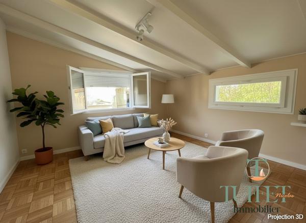 Maison plain-pied avec garage - 1 km du centre- Annexe de 28 m2 Potentiel Locatif