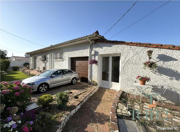 Maison plain-pied avec garage - 1 km du centre- Annexe de 28 m2 Potentiel Locatif