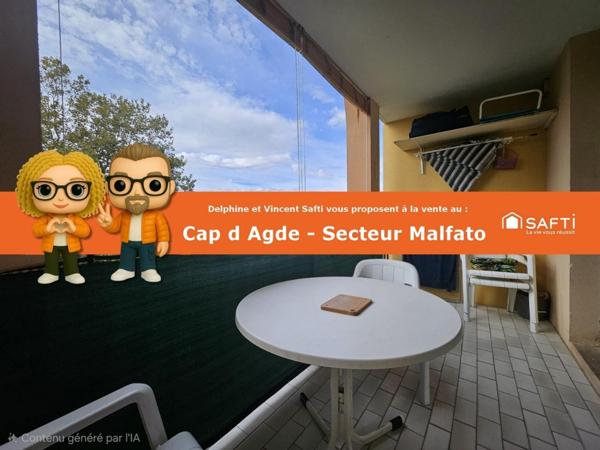 Cap d' Agde - Studio + cabine - 27 m²