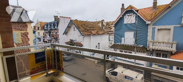 T2- CABINE (lit double) de 38,98m² avec balcon plein SUD + garage en option- centre ville du TOUQUET