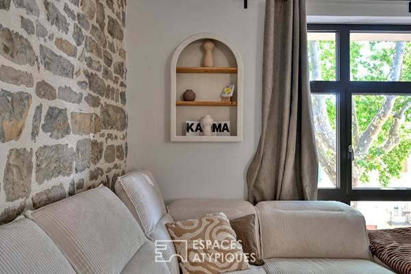 L’esprit attique, une maison de charme avec bassin en coeur de village
