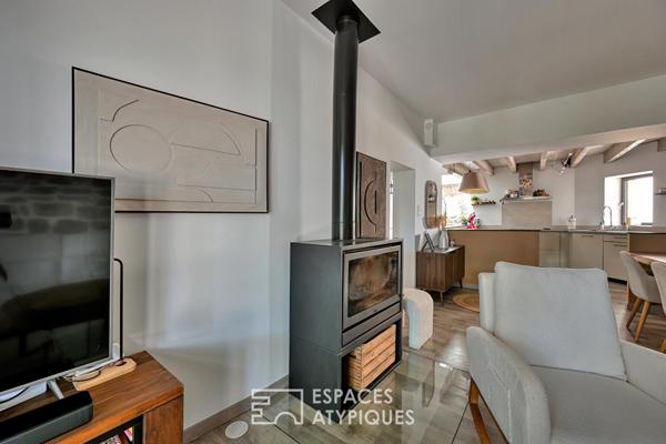 L’esprit attique, une maison de charme avec bassin en coeur de village