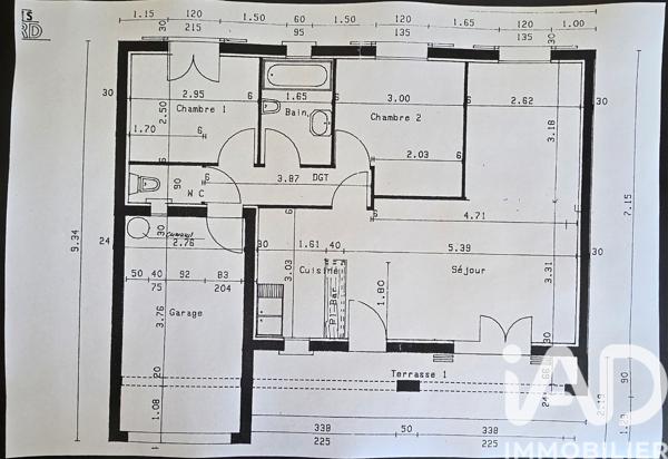 Maison à vendre 3 pièces 76 m² Baillargues
