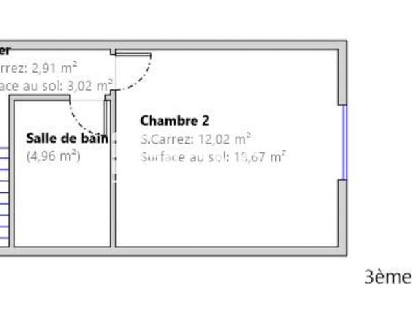 Location Appartement 3 pièces 61.93 m² - Tourcoing 59200