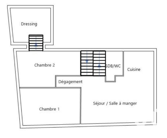 Appartement 3 pièces de 86 m² à Meaux (77100)