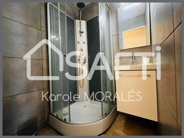 CANET EN ROUSSILLON, T2 VENDU MEUBLE, AVEC PLACE DE PARKING ET EXTERIEUR!