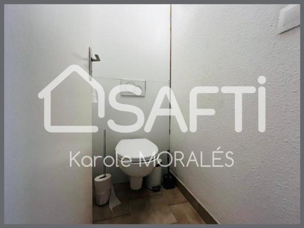 CANET EN ROUSSILLON, T2 VENDU MEUBLE, AVEC PLACE DE PARKING ET EXTERIEUR!