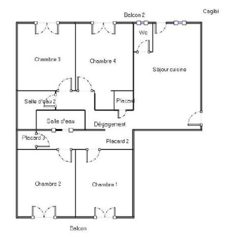 Bel appartement T4 tout confort et lumineux