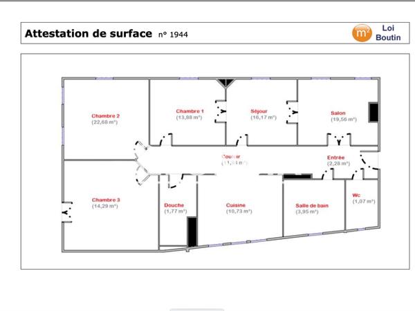 Location Appartement 5 pièces 118.22 m² - 14 RUE RAYMOND POINCARE Nancy 54000